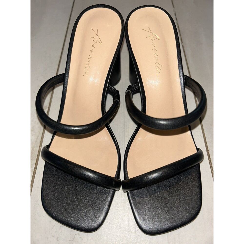 Black Strappy Heels Size 7